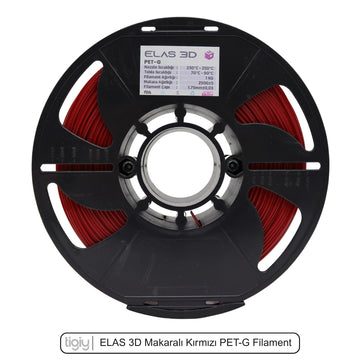 Elas3D Kırmızı PETG Filament