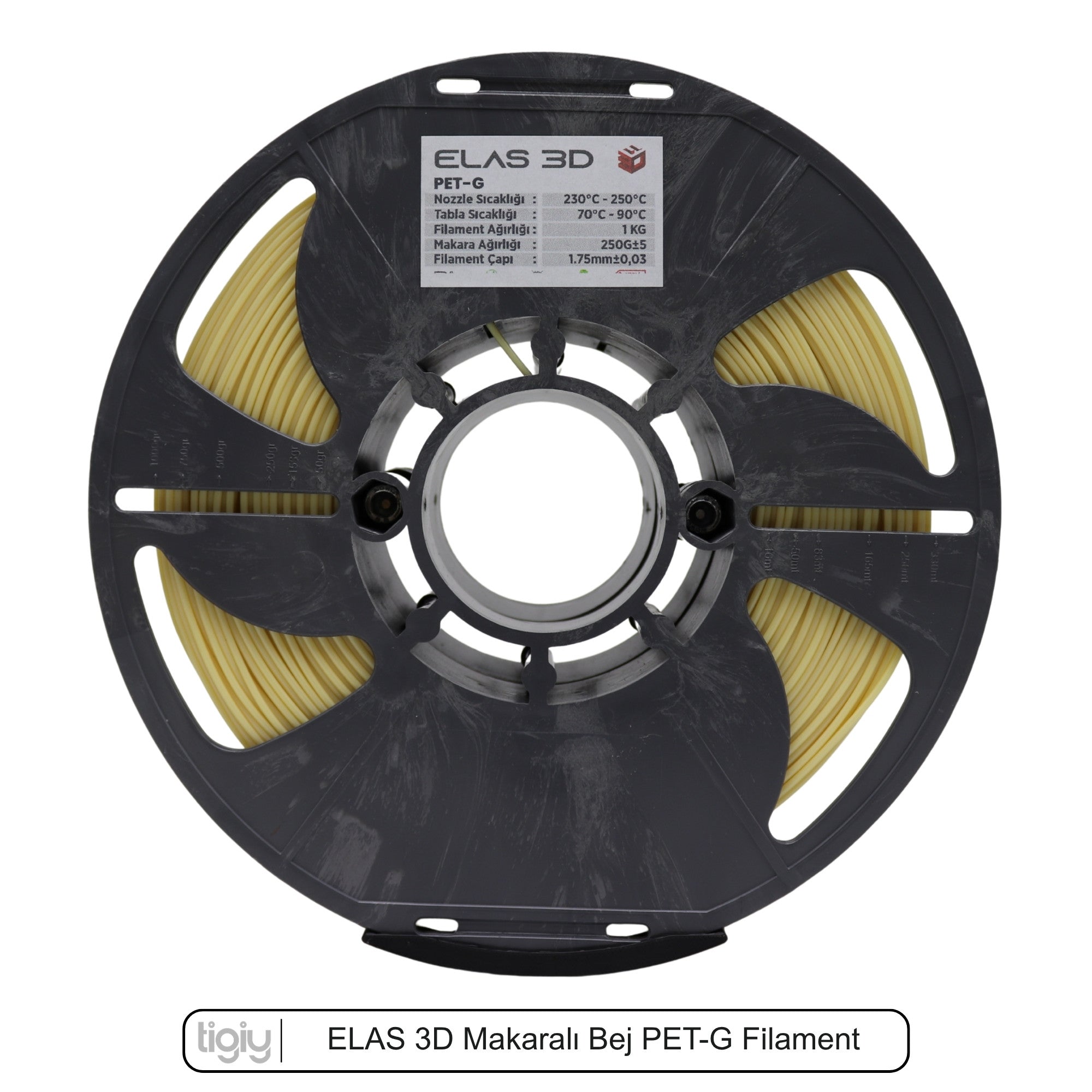 Elas3D Bej PETG Filament