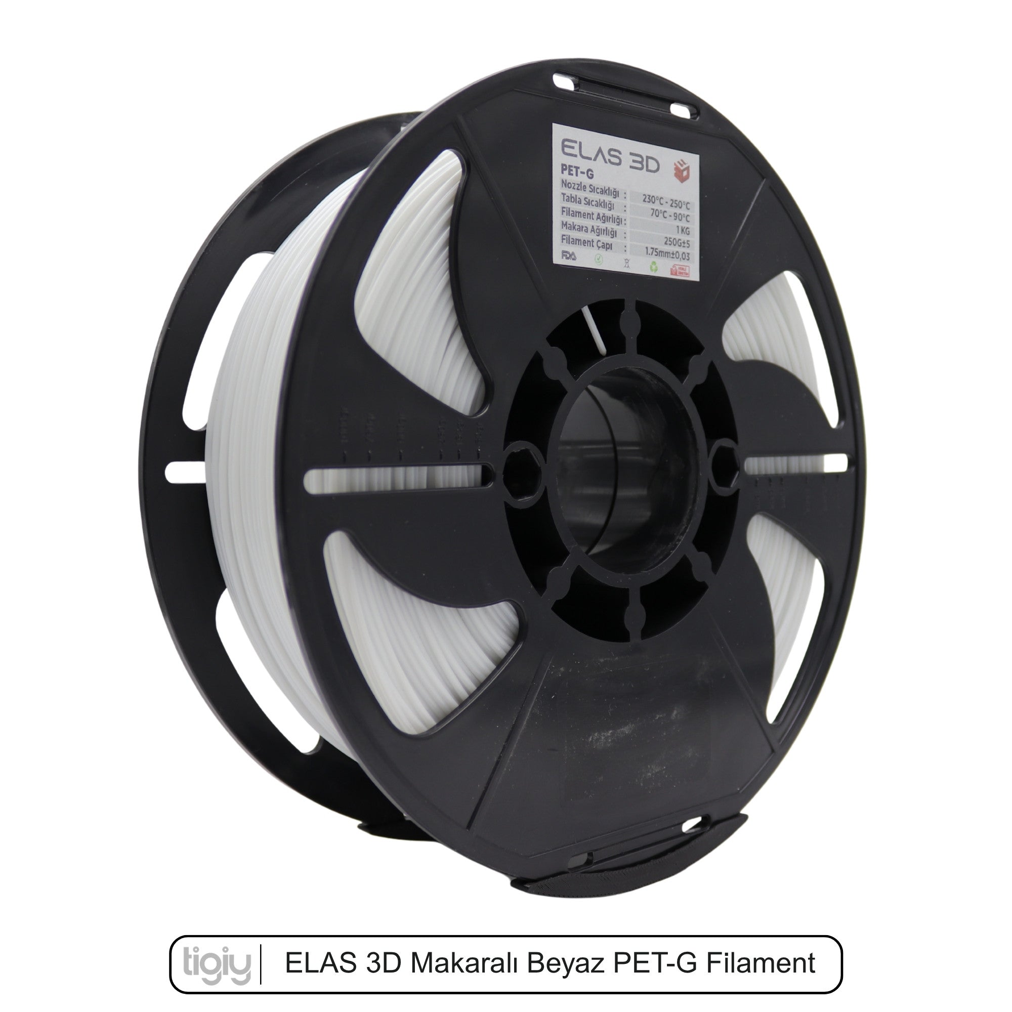 Elas3D Beyaz PETG Filament