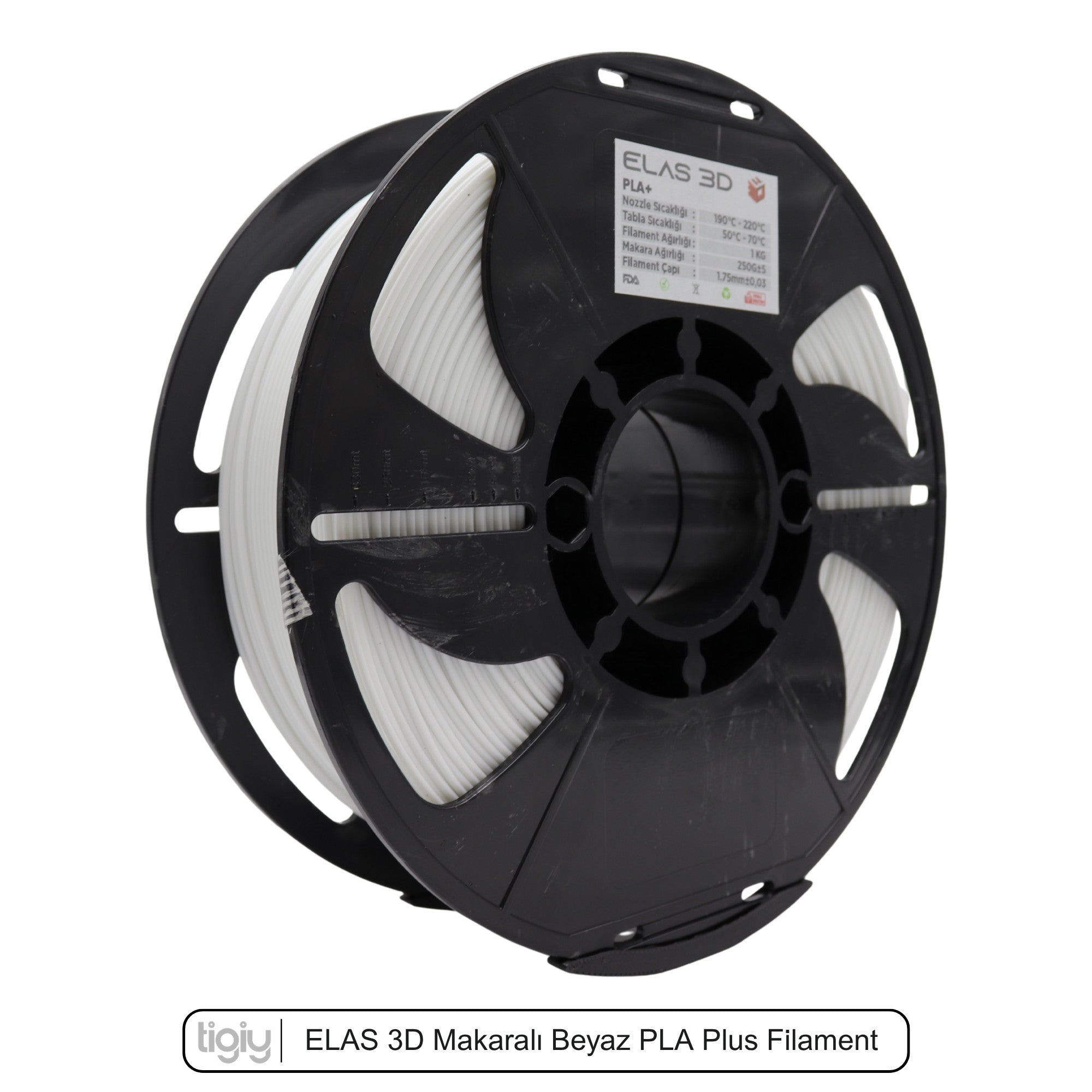Elas3D Beyaz PLA Plus Filament