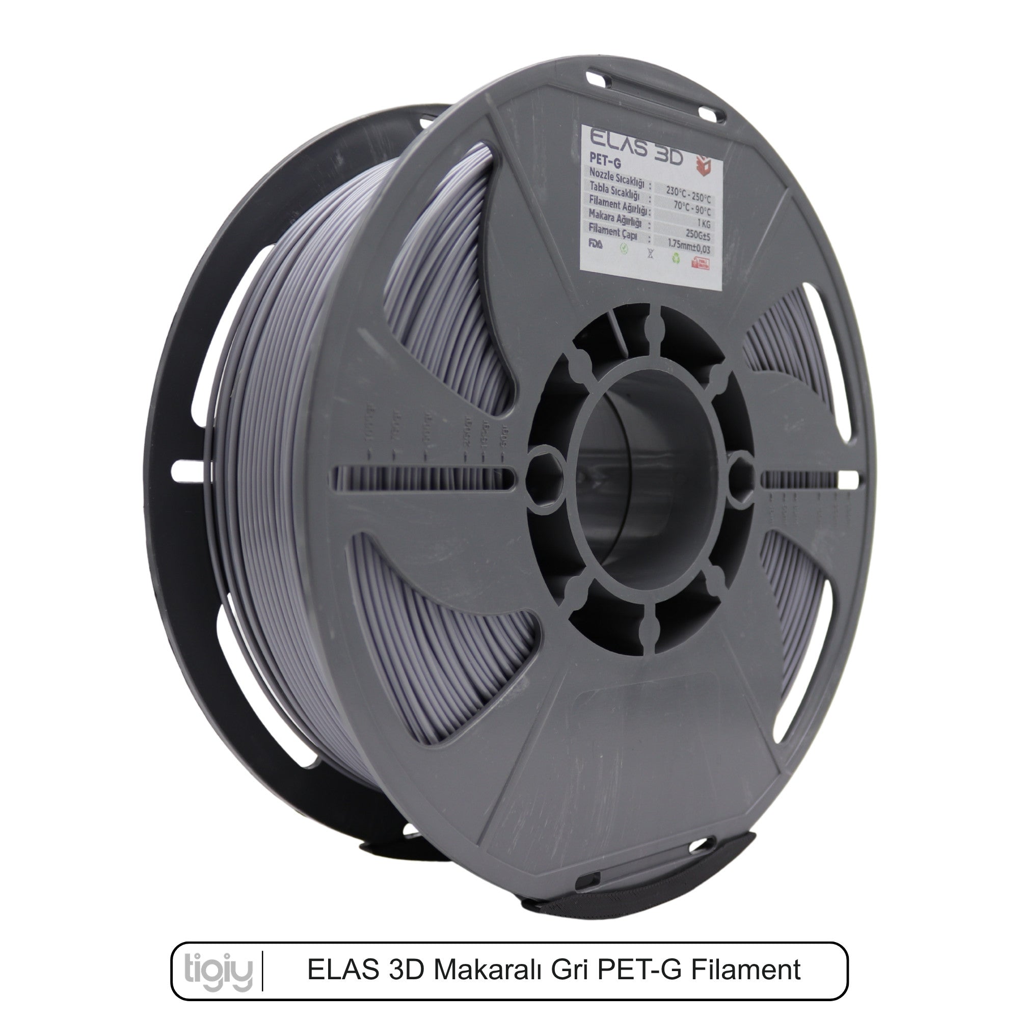 Elas3D Gri PETG Filament