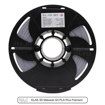 Elas3D Gri PLA Plus Filament