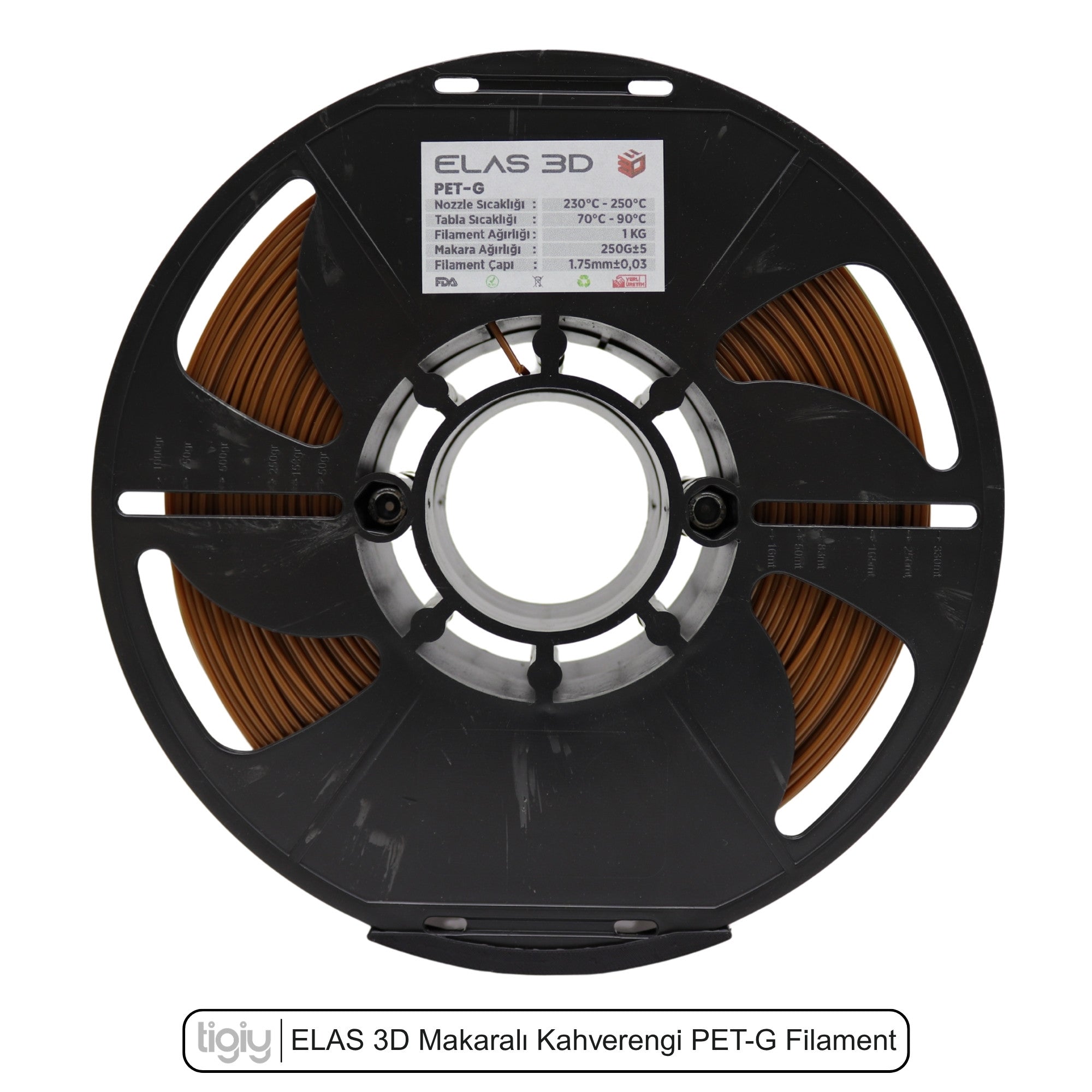 Elas3D Kahverengi PETG Filament