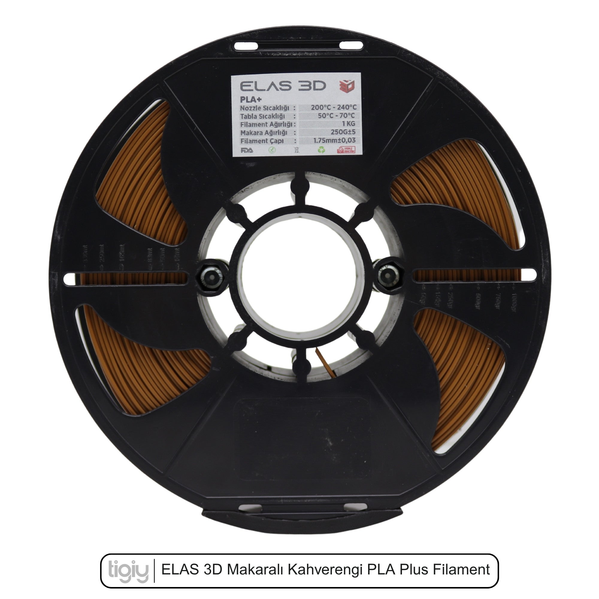 Elas3D Kahverengi PLA Plus Filament