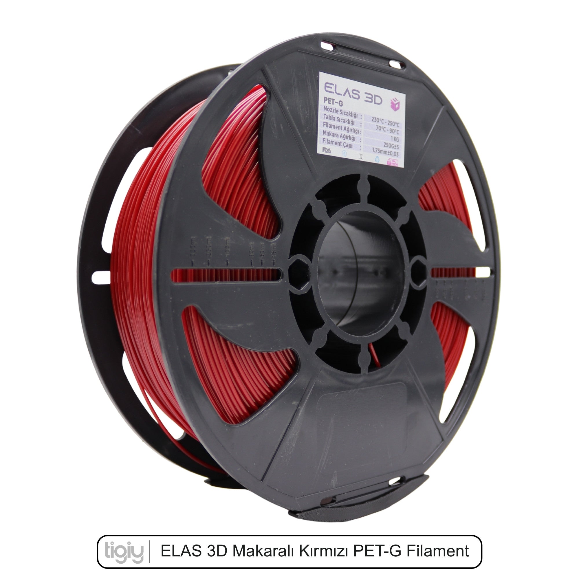 Elas3D Kırmızı PETG Filament