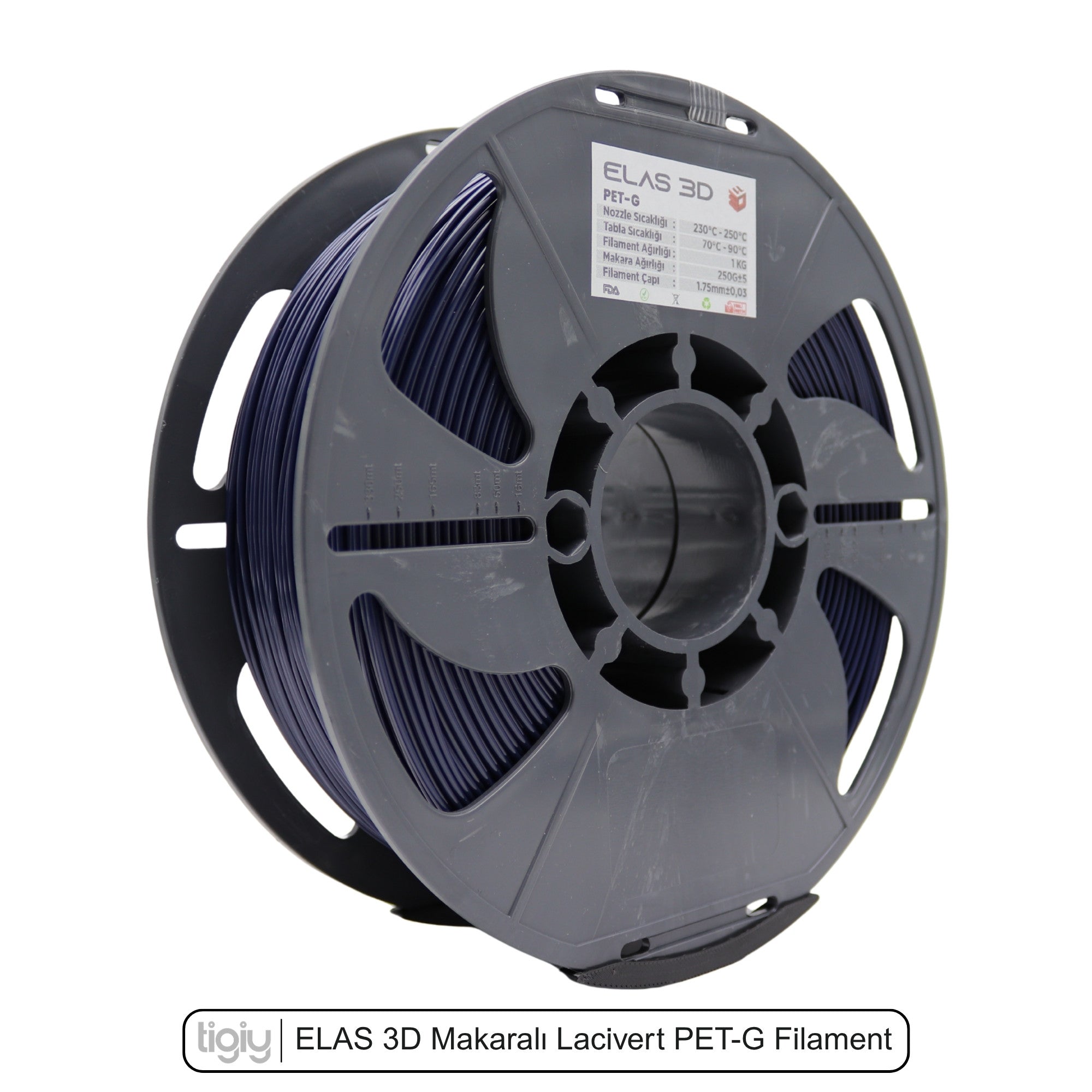 Elas3D Lacivert PETG Filament