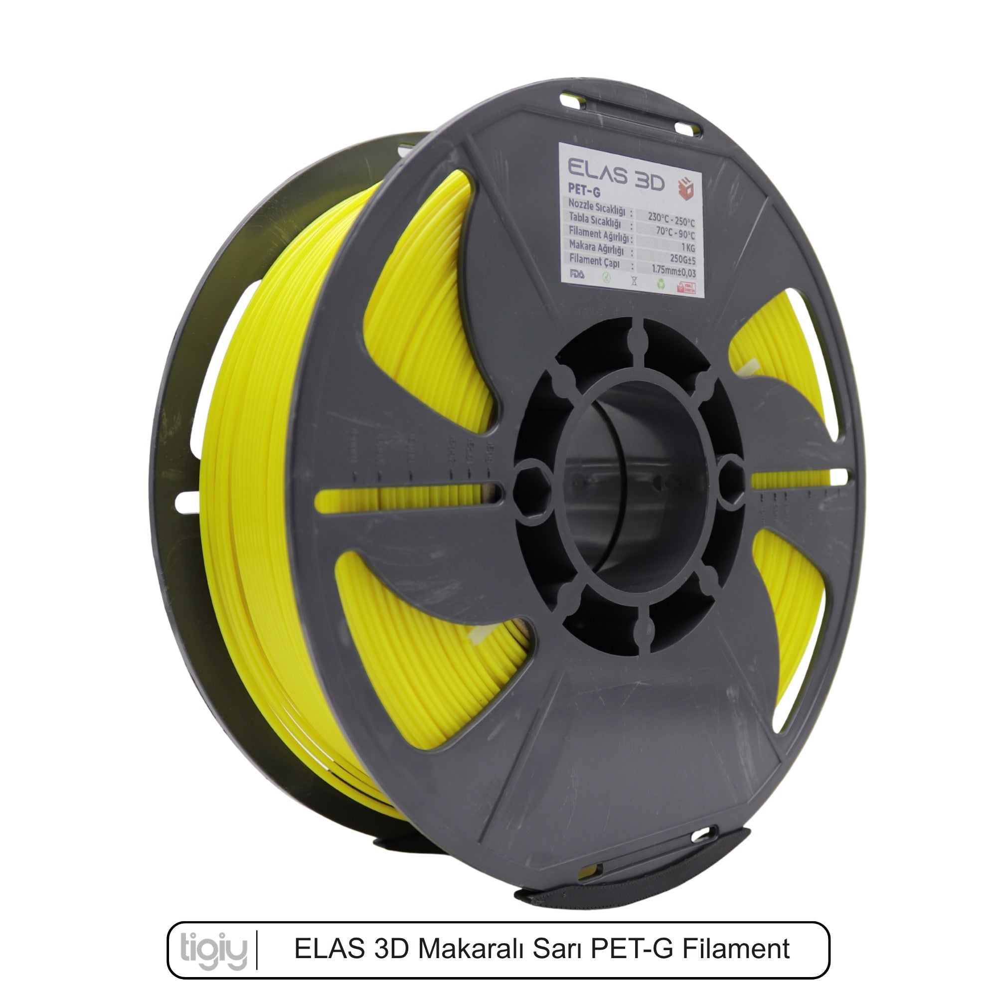 Elas3D Sarı PETG Filament