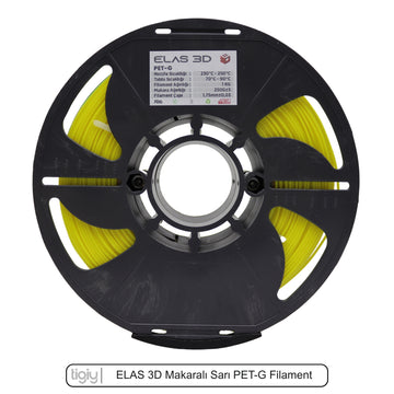 Elas3D Sarı PETG Filament