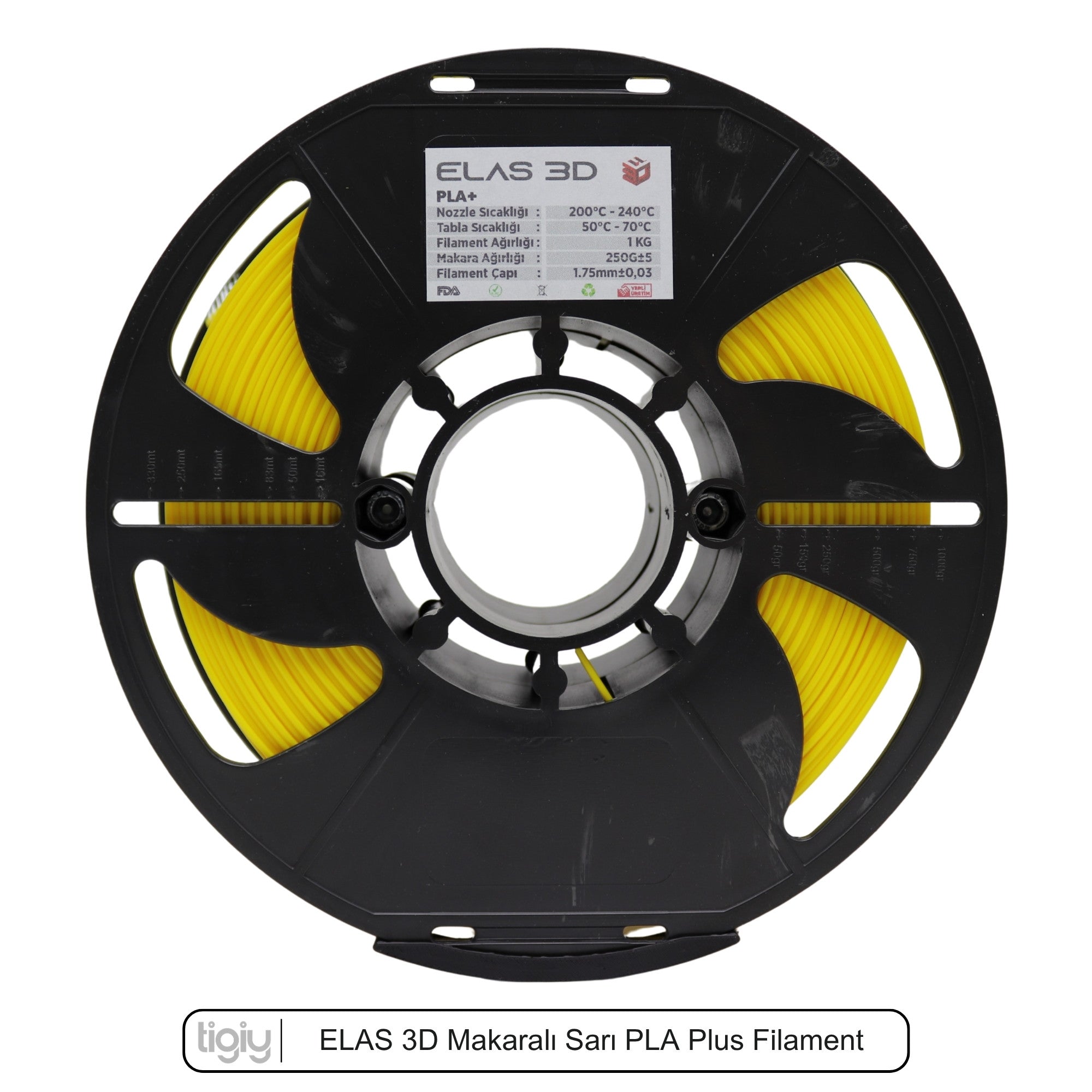 Elas3D Sarı PLA Plus Filament