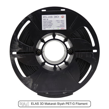 Elas3D Siyah PETG Filament