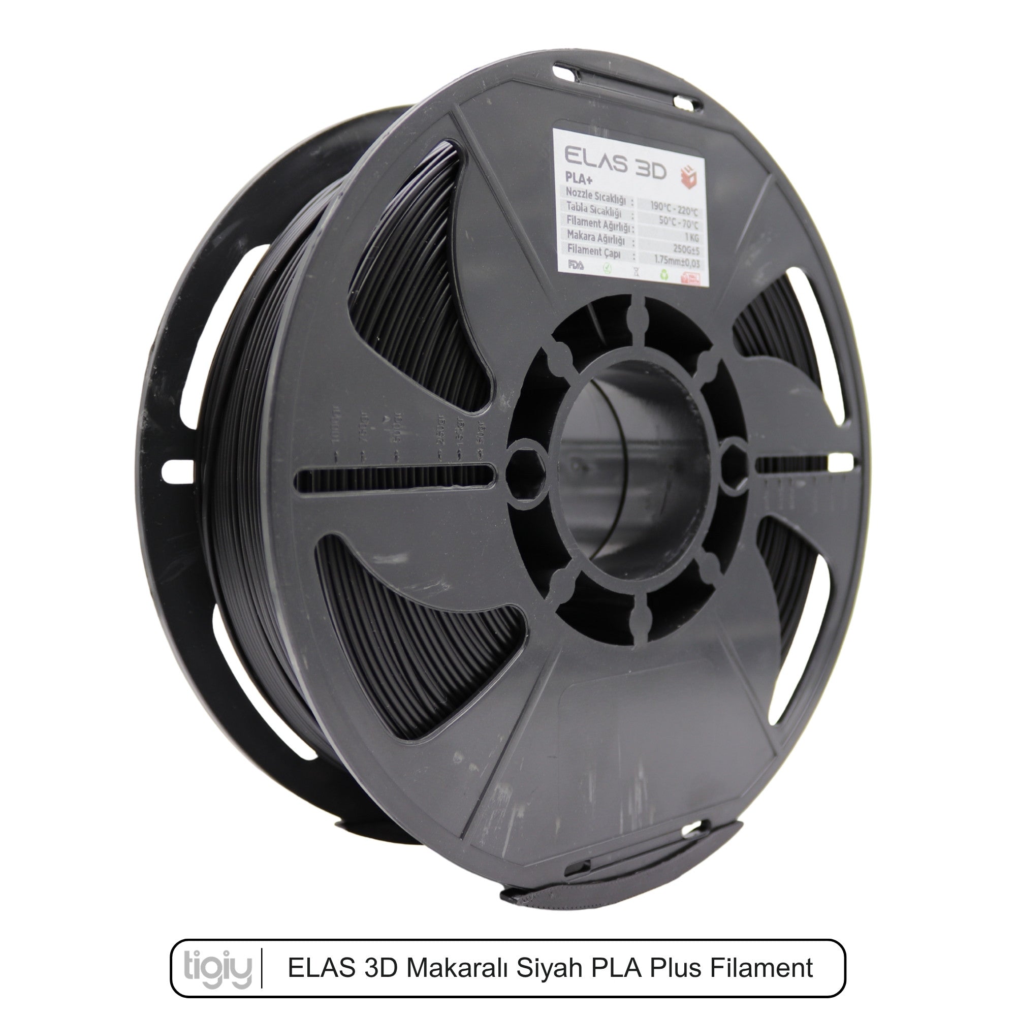 Elas3D Siyah PLA Plus Filament