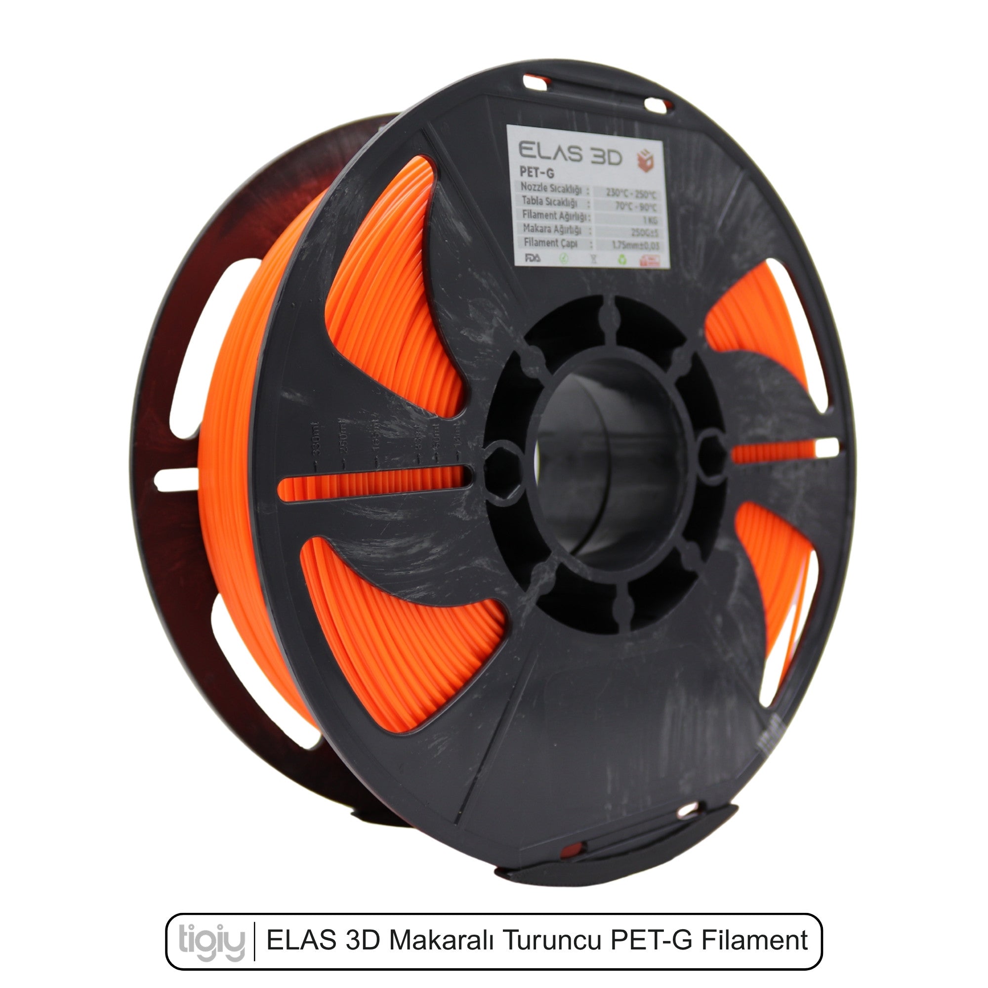 Elas3D Turuncu PETG Filament