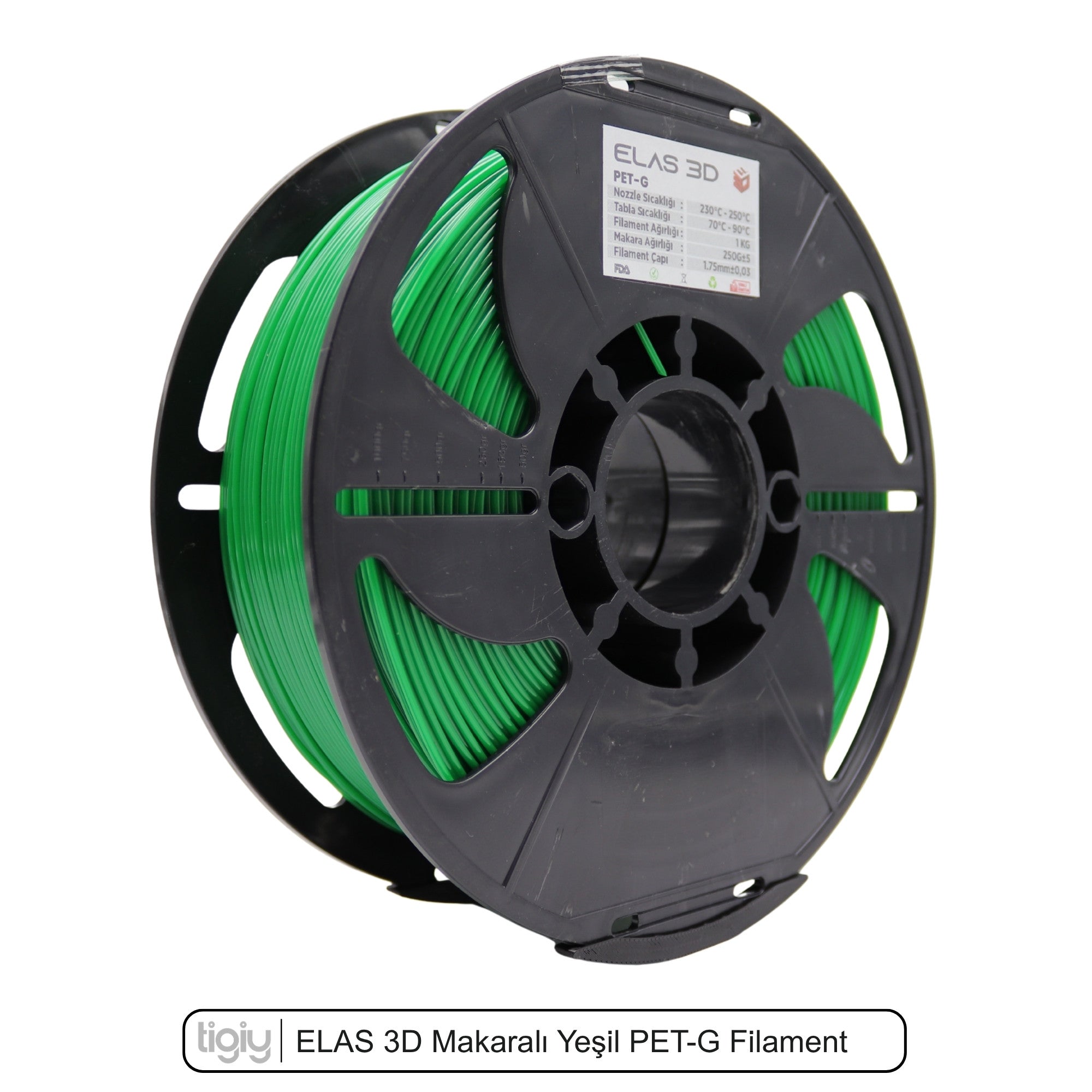 Elas3D Yeşil PETG Filament