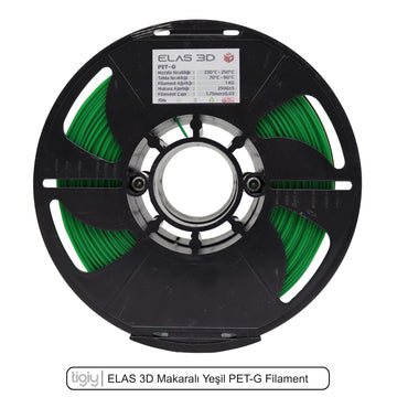 Elas3D Yeşil PETG Filament