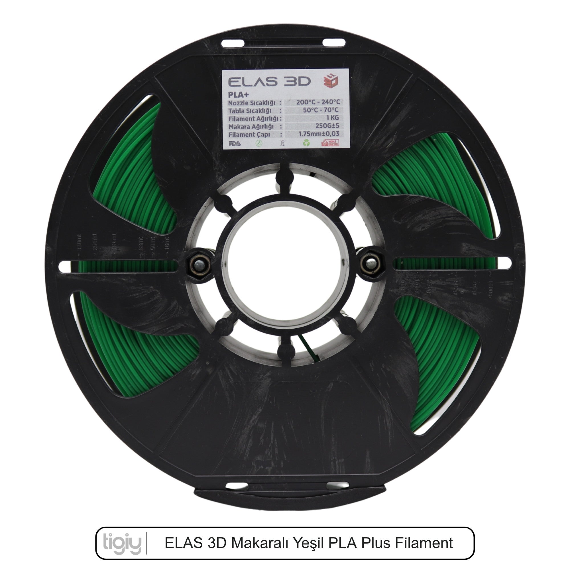 Elas3D Yeşil PLA Plus Filament