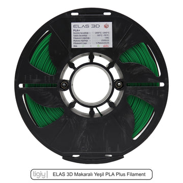 Elas3D Yeşil PLA Plus Filament