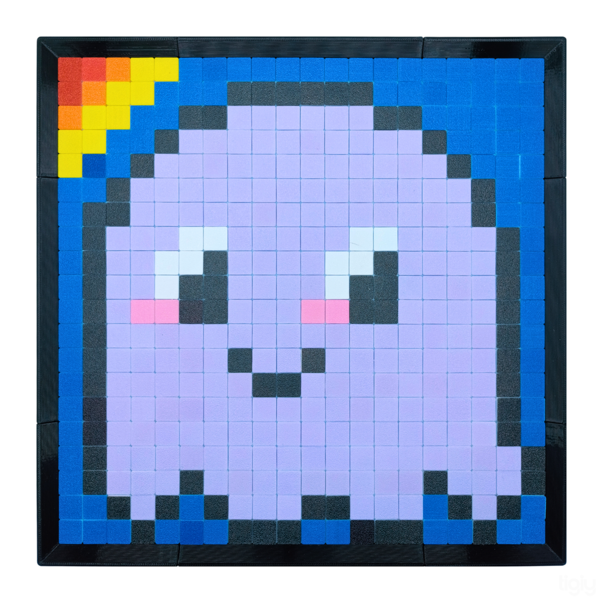 Pixel Puzzle Mor Hayalet