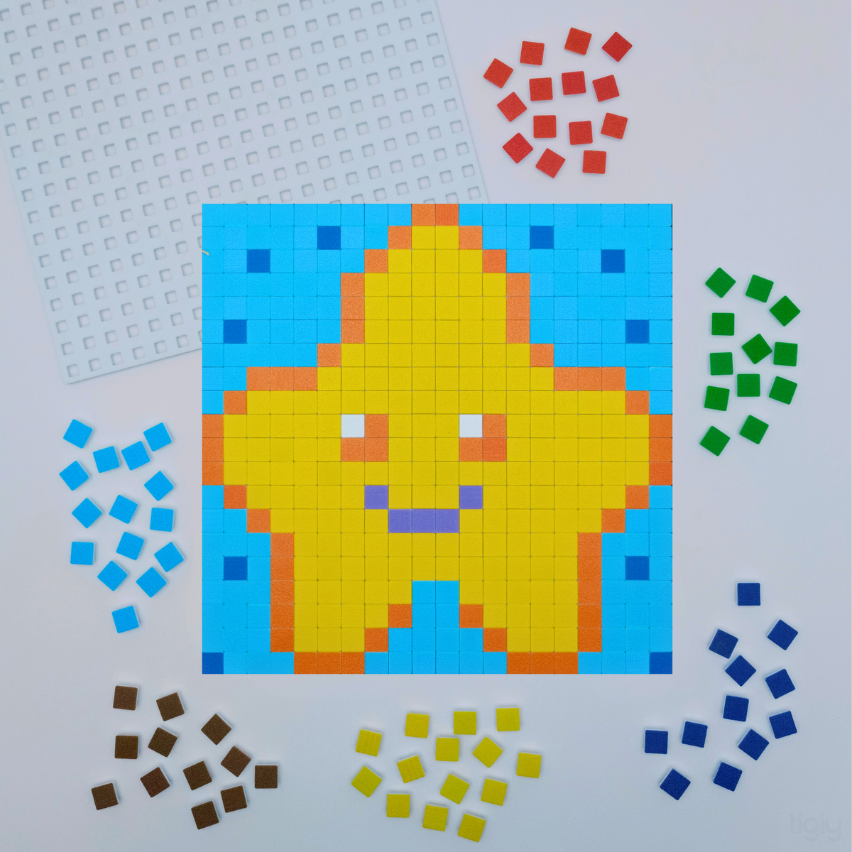 Pixel Puzzle Yıldız – Parlak ve Yaratıcı Hediyelik